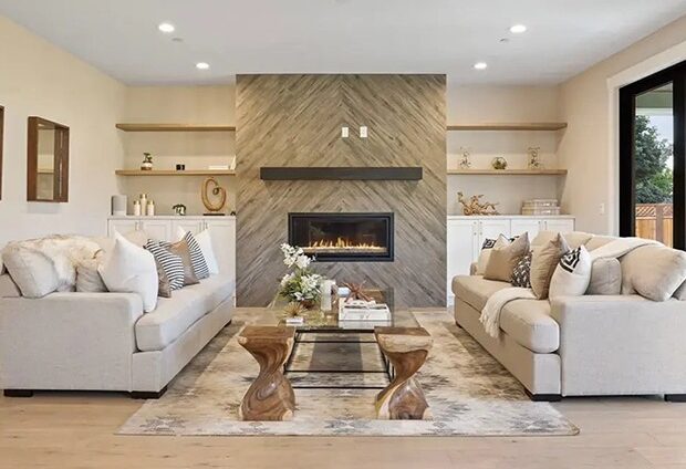 Professionally staged East Bay home with stylish furniture, neutral interiors and modern decor by Velvet Home Staging, creating a welcoming market-ready property